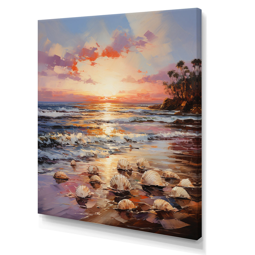 Seashell Impressionist Shores - Seashell Wall Art Prints