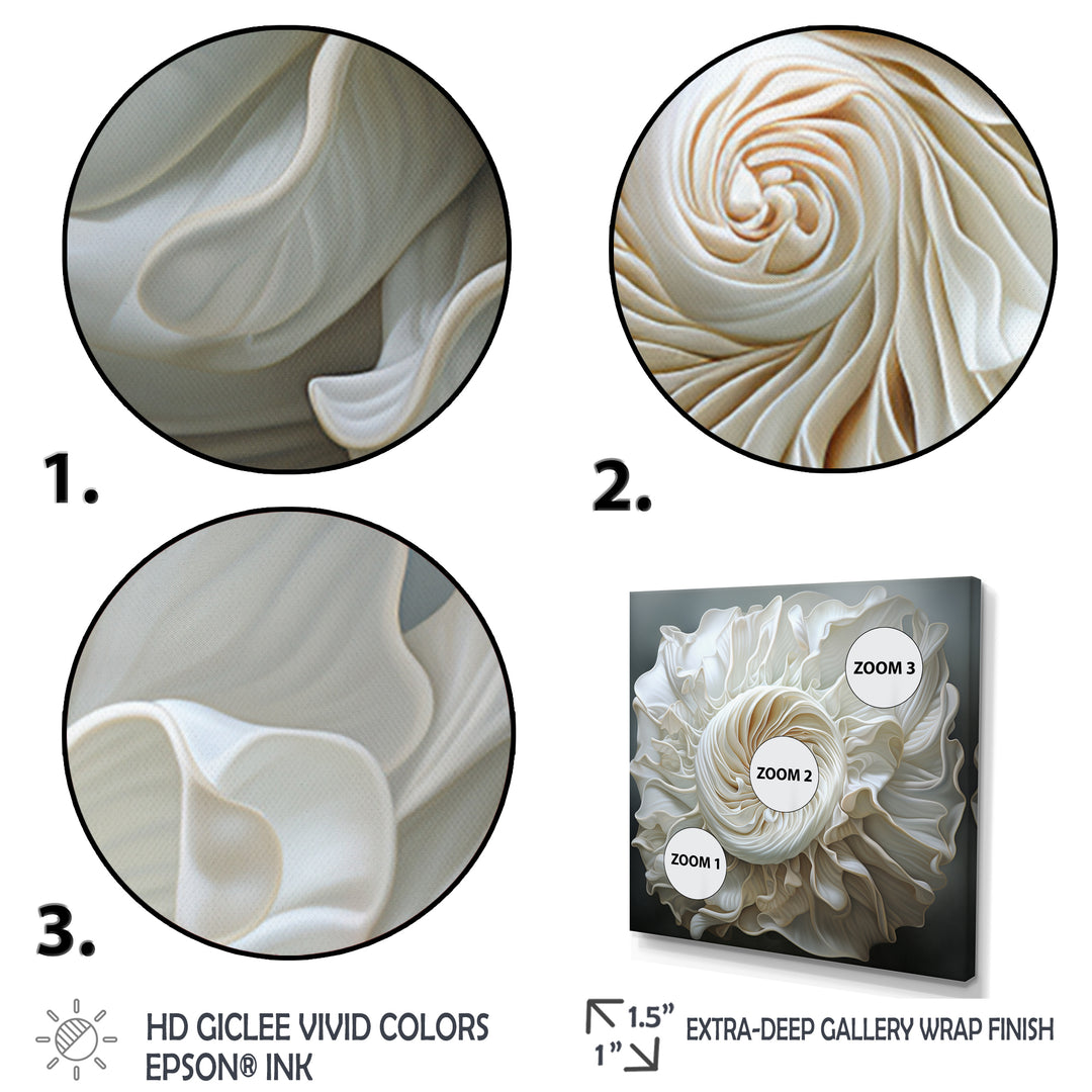 Monochromatic Seashells - Seashell Living Room Wall Art