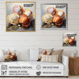 Realistic Seashells Collage - White Seashell Wall Art
