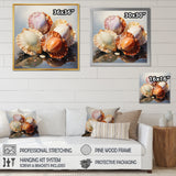 Realistic Seashells Collage - White Seashell Wall Art