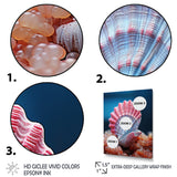 Pink Seashell Symphony - Seashell Bedroom Wall Art