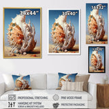 Abstract Surreal Seashells - Seashell Canvas Wall Art