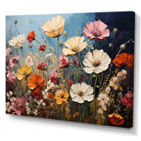 Abstract Seasonal Flowers Watercolor I - Floral Canvas Wall Art