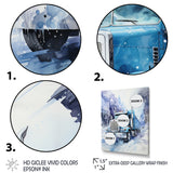 Turquoise Semi Truck Arctic Hauler I - Truck Canvas Wall Art