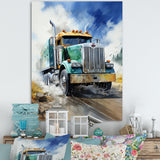 Heavy Duty Semi Truck I - Truck Canvas Wall Art