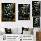 Semi Truck Night Hawk - Truck Canvas Wall Art