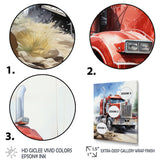Semi Truck Road King I - Truck Canvas Wall Art