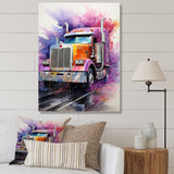 Semi Truck Speed Demon I - Truck Canvas Wall Art
