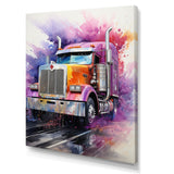 Semi Truck Speed Demon I - Truck Canvas Wall Art