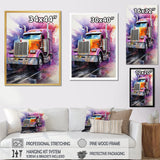 Semi Truck Speed Demon I - Truck Canvas Wall Art