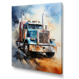 Semi Truck The Workhorse - Truck Canvas Wall Art