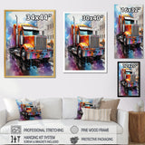 Semi Truck Urban Warrior I - Truck Canvas Wall Art