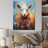 Colorful Popart Sheep Ewes - Sheep Canvas Wall Art