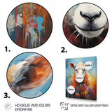 Colorful Popart Sheep Ewes - Sheep Canvas Wall Art