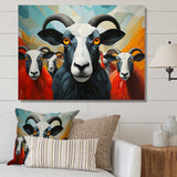 Colorful Sheep Abstracted Flock - Sheep Wall Decor