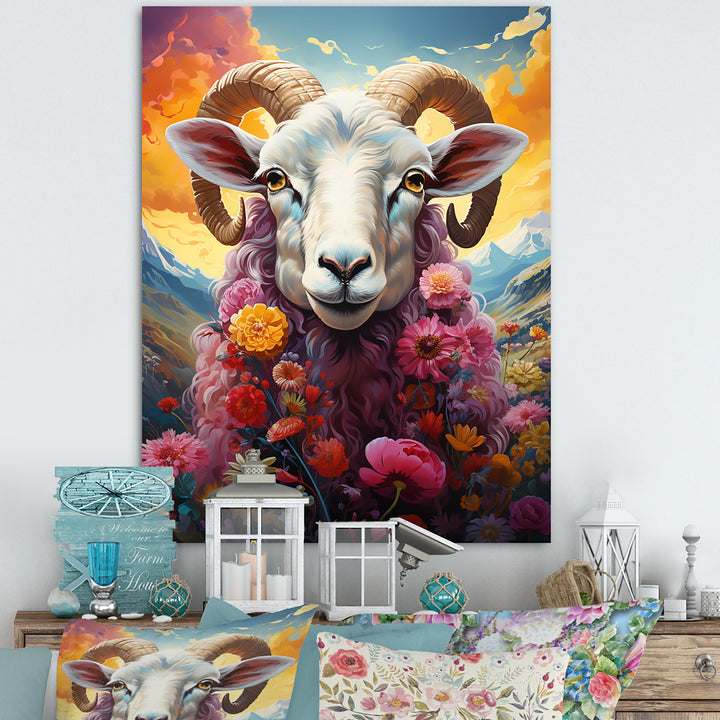 Pink Sheep Enchanted Ewes - Sheep Home Decor Art
