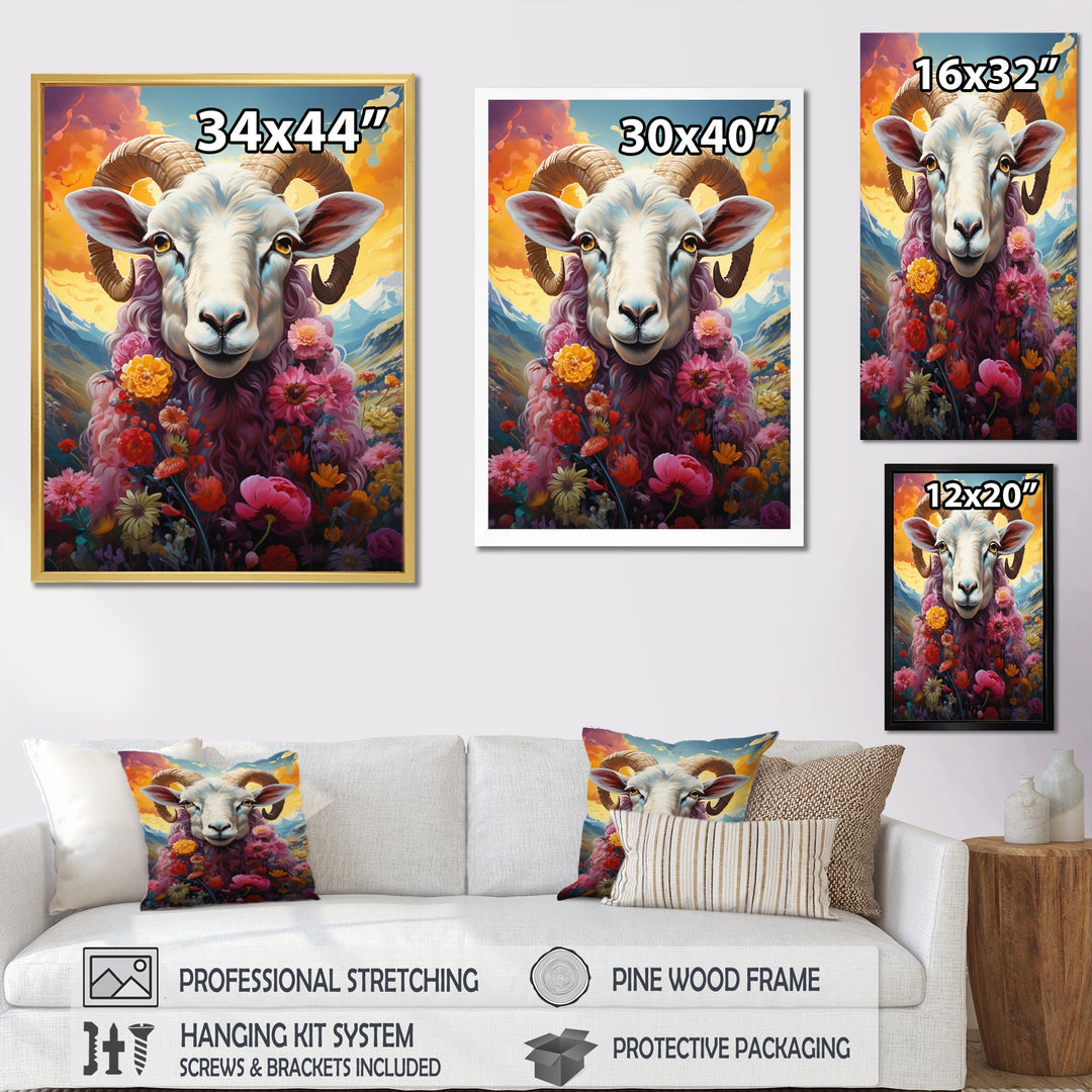 Pink Sheep Enchanted Ewes - Sheep Home Decor Art