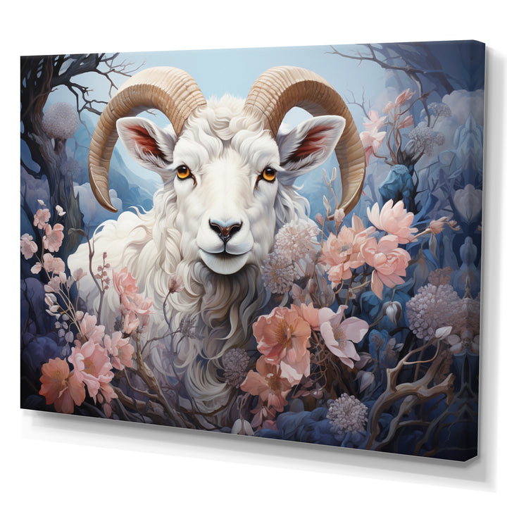 White Sheep Ethereal Dreamscapes - Sheep Canvas Wall Art