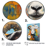 Yellow Blue Sheep Expressionist - Sheep Wall Decor
