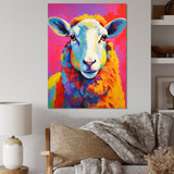 Colorful Sheep Fauvism - Sheep Wall Art Prints