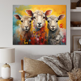 Colorful Sheep Fuzzy Friends - Sheep Wall Art Prints