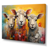 Colorful Sheep Fuzzy Friends - Sheep Wall Art Prints