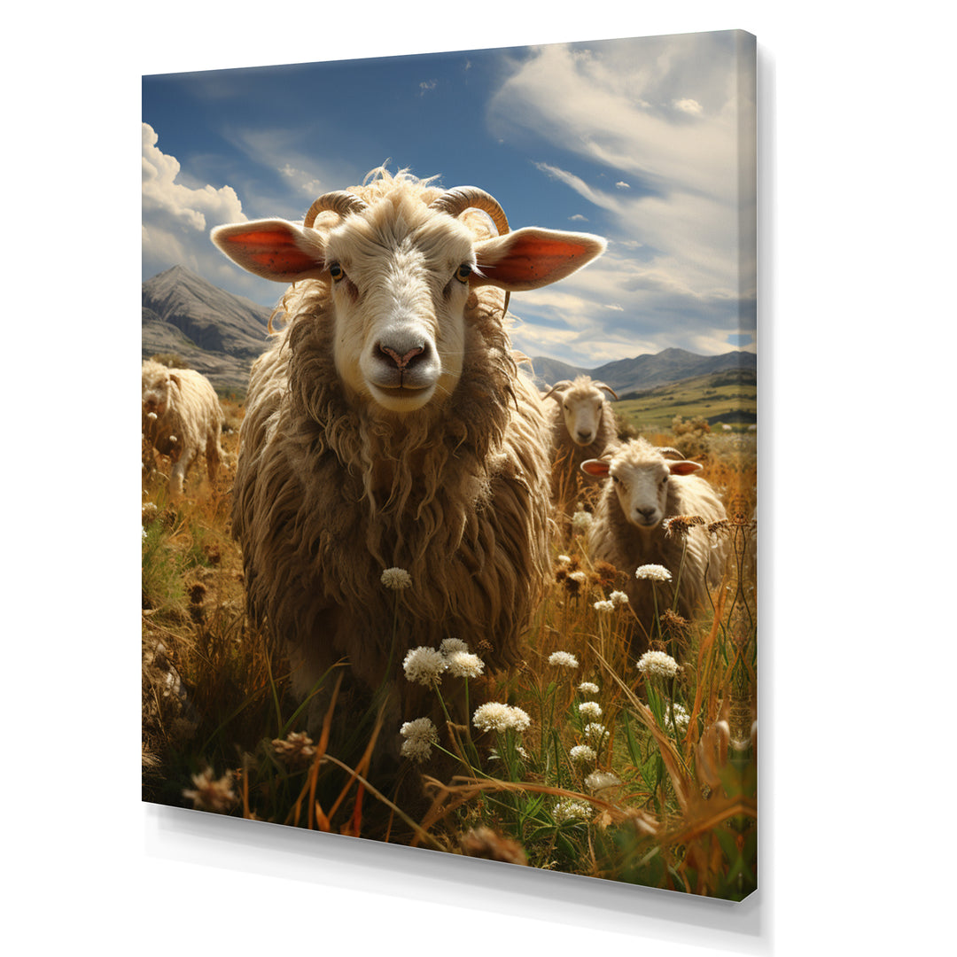 Sheep Harmony In Herd - Sheep Home Decor Art