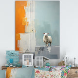 Sheep Minimalist Cubism - Sheep Wall Decor