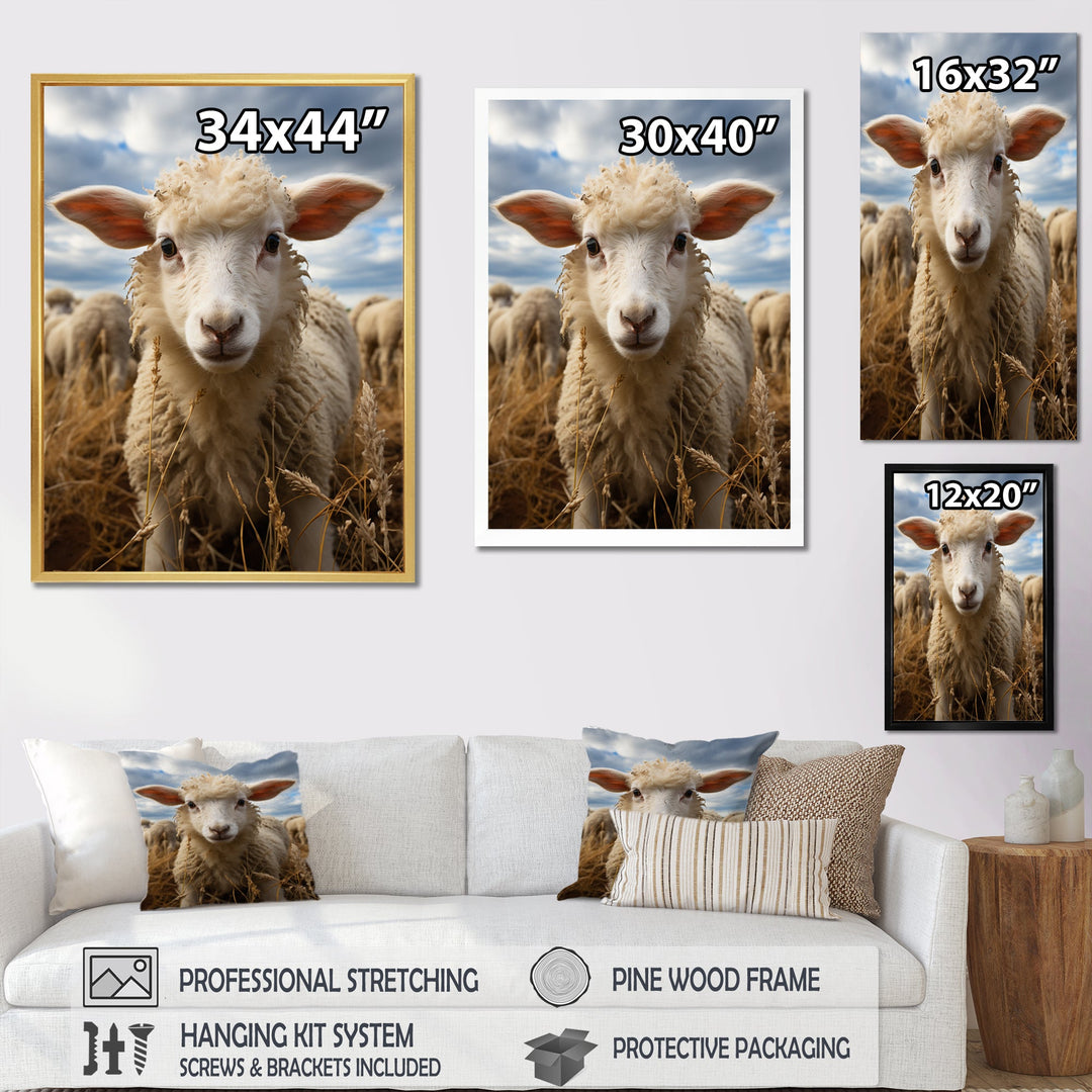 Sheep Selfie - Sheep Bedroom Wall Art