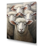Realistic Sheep's Portrait - Sheep Canvas Wall Art
