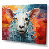 Sheep Serenity Geometric - Multi-Color Sheep Wall Art