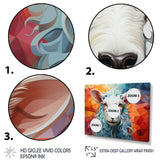 Sheep Serenity Geometric - Multi-Color Sheep Wall Art