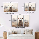 Sheep Silent Symphony - Animals Canvas Wall Art