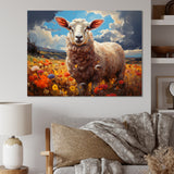 Sheep Vibrant Meadows - Sheep Wall Decor