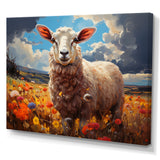 Sheep Vibrant Meadows - Sheep Wall Decor