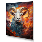 Teal Sheep Woolen Symphony - Teal Sheep Wall Art
