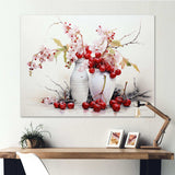 Cherry Simplicity - Food & Beverage Canvas Wall Art