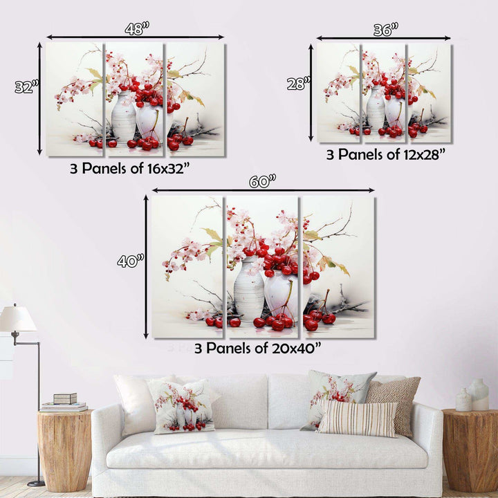 Cherry Simplicity - Food &amp; Beverage Canvas Wall Art