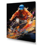 Skateboard Abstract Ollie - Skateboard Canvas Wall Art