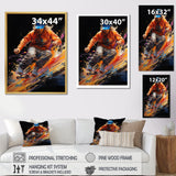 Skateboard Abstract Ollie - Skateboard Canvas Wall Art