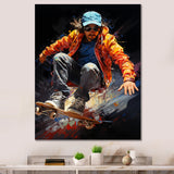 Skateboard Dynamic Grind - Skateboard Canvas Wall Art
