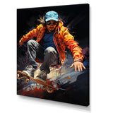 Skateboard Dynamic Grind - Skateboard Canvas Wall Art