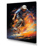 Skateboard Rhythmic Grind - Skateboard Canvas Wall Art