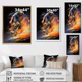 Skateboard Rhythmic Grind - Skateboard Canvas Wall Art