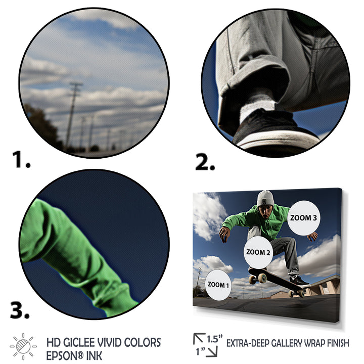 Skateboard Chronicles I - Skateboard Canvas Wall Art