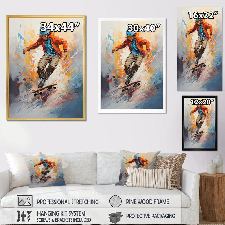 Skateboard Dreams - Skateboard Canvas Wall Art