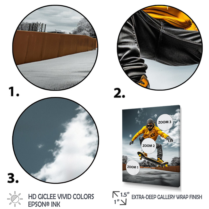 Skateboard Stories - Skateboard Canvas Wall Art