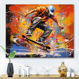 Skateboard Street Canvas I - Skateboard Canvas Wall Art