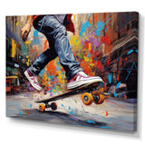 Skateboard Street Fusion - Skateboard Canvas Wall Art