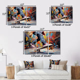 Skateboard Street Fusion - Skateboard Canvas Wall Art